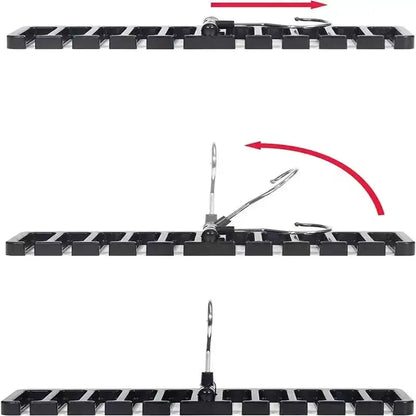 Rotating Tie & Belt Hanger — Multifunctional Scarf Organizer for Home Closet Storage Rack