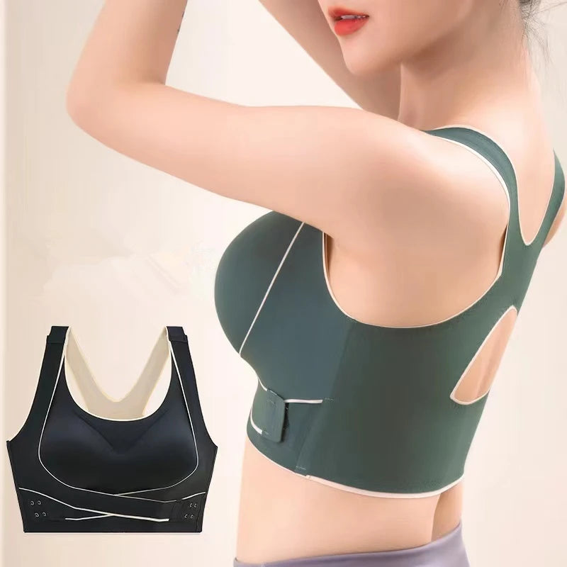 No Trace Sports Bra for Women — Shockproof, Anti-Sagging, Gathered Fit, Beautiful Back Yoga & Fitness Vest, Wire-Free