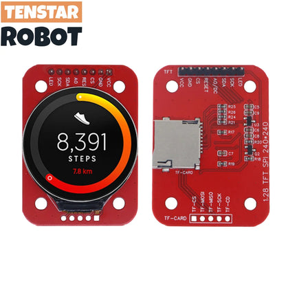 1.28-Inch Round TFT LCD Display Module 240x240 - GC9A01 RGB Screen with 4-Wire SPI Interface for DIY Projects
