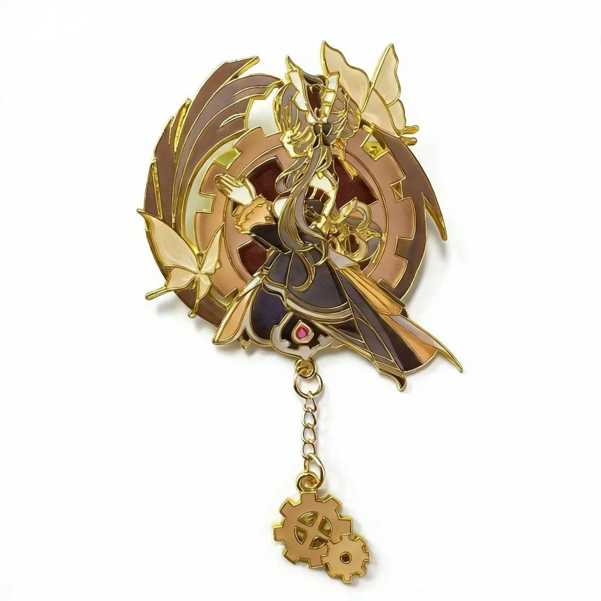 Genshin Impact Capitano Anime Brooch Pins - Cosplay Character Badges Backpack Accessories Fan Gift