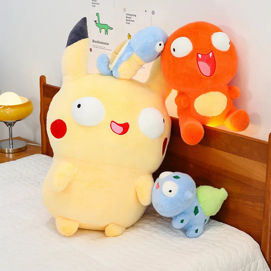 23/30/45cm Pokemon Plush Toys — Cute Soft Turtle & Little Fire Dragon Pillow Dolls for Children, Christmas Gift