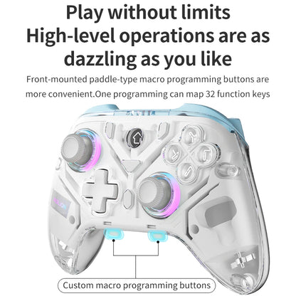 Aolion K10 RGB Wireless Gaming Controller – Gamepad with Charging Dock, Hall Effect Joystick & Trigger for Nintendo Switch 2/PC/Phone