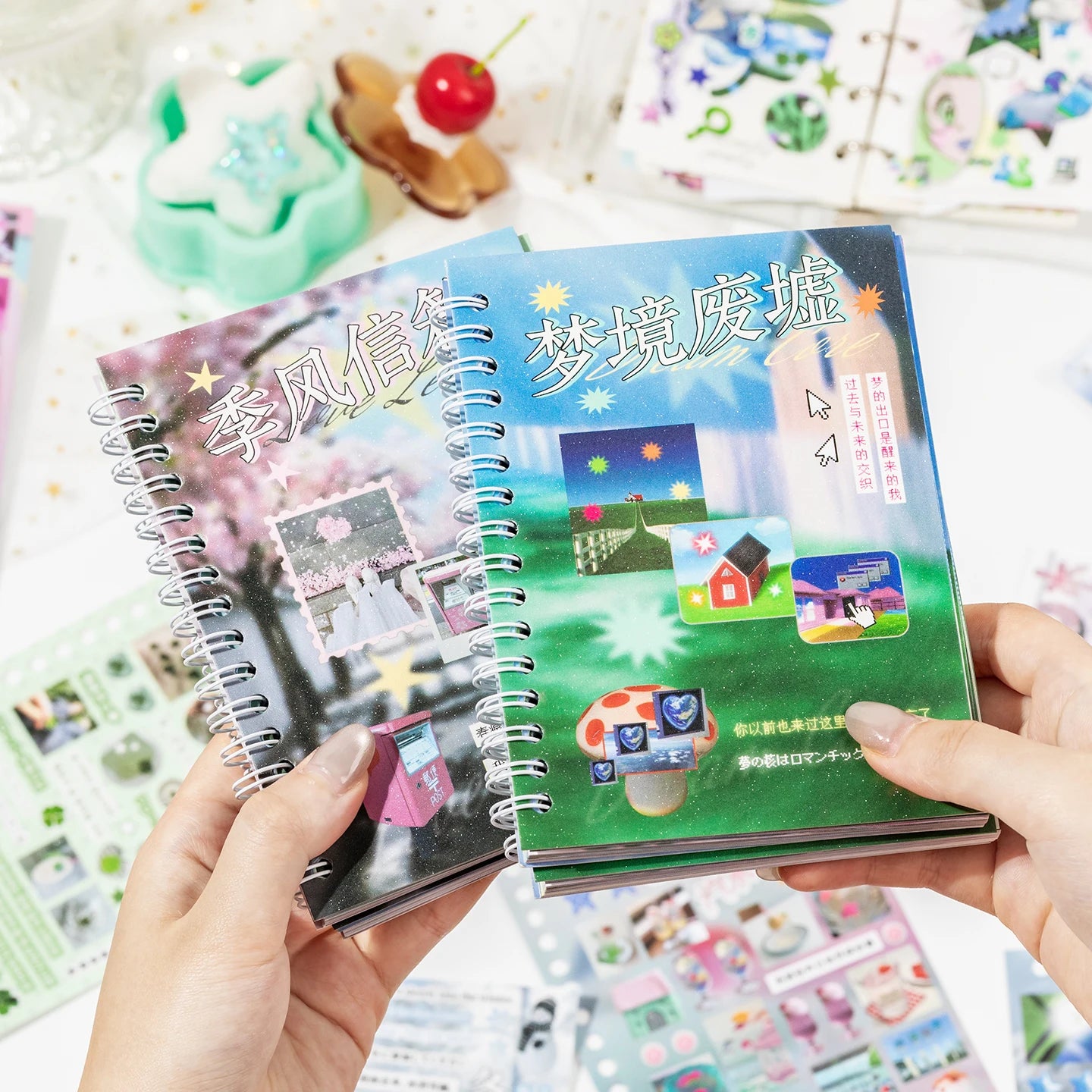 30Pcs Cute Die-Cut Sticker Book - Aesthetic DIY Scrapbook, Phone Case & Stationery Decoration Supplies