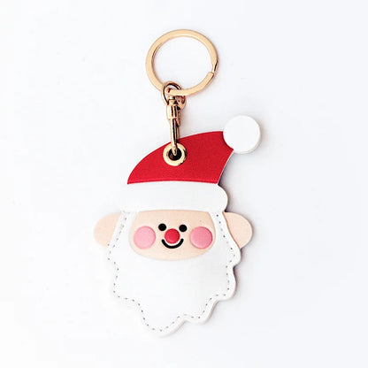 Leather Keychain Case for Apple AirTag – Cute Protective Anti-Scratch GPS Tracker Cover