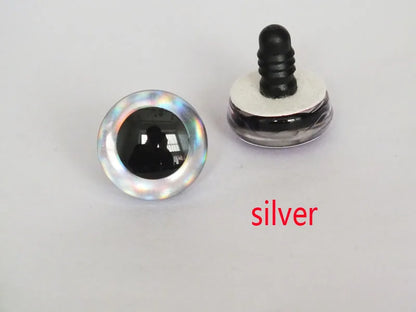 20PCS 3D Colorful Trapezoid Doll Eyes — 12 Colors, Sizes 9mm–35mm for DIY Crafting & Toy Making