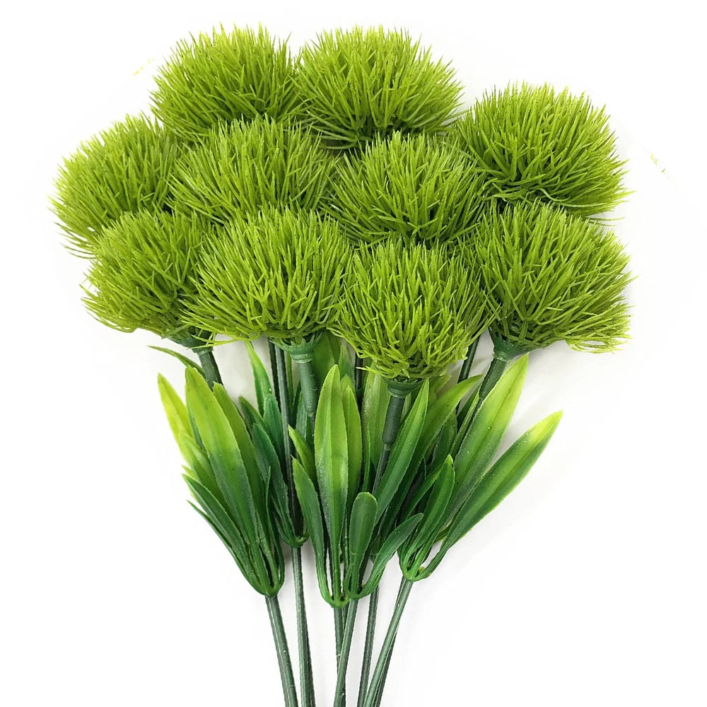 10Pcs Artificial Dandelion Flowers – Plastic Decorative Fake Plants for Wedding, Home, Room & Party Arrangement Decor