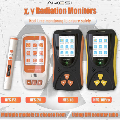 AIKESI HFS-10Pro Nuclear Radiation Detector - Geiger Counter for X, Beta & Gamma Rays with Energy Compensation