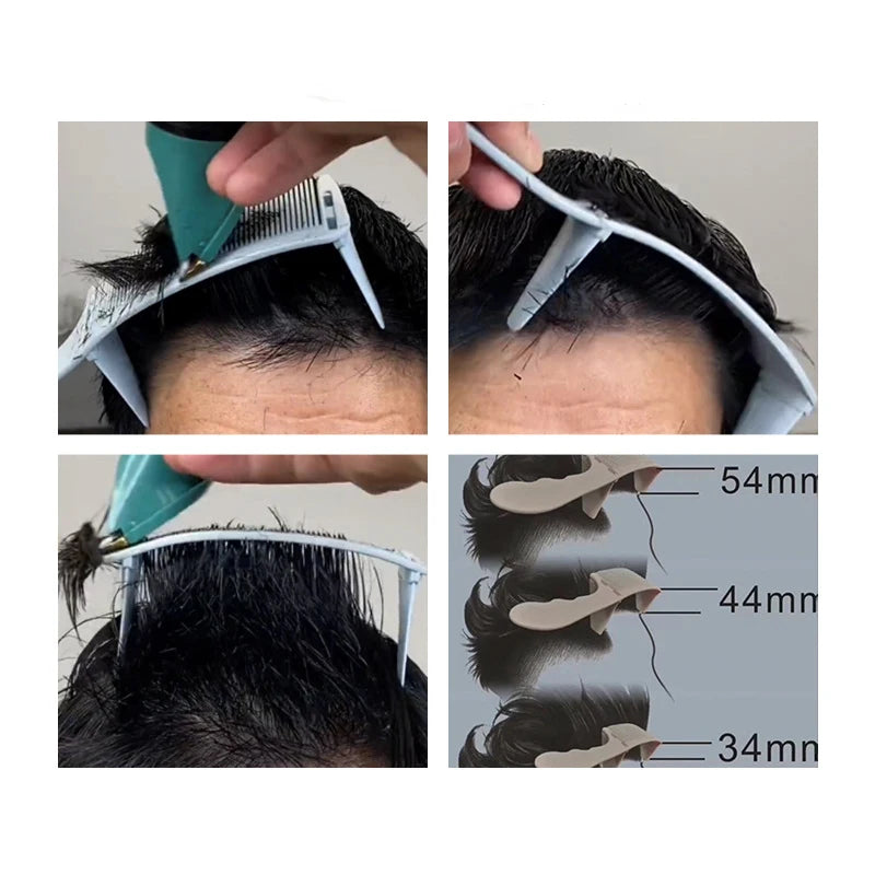 Barber Hair Comb Kit 1/2/3pcs – Flat Top & Fade Styling Comb for Men’s Haircuts
