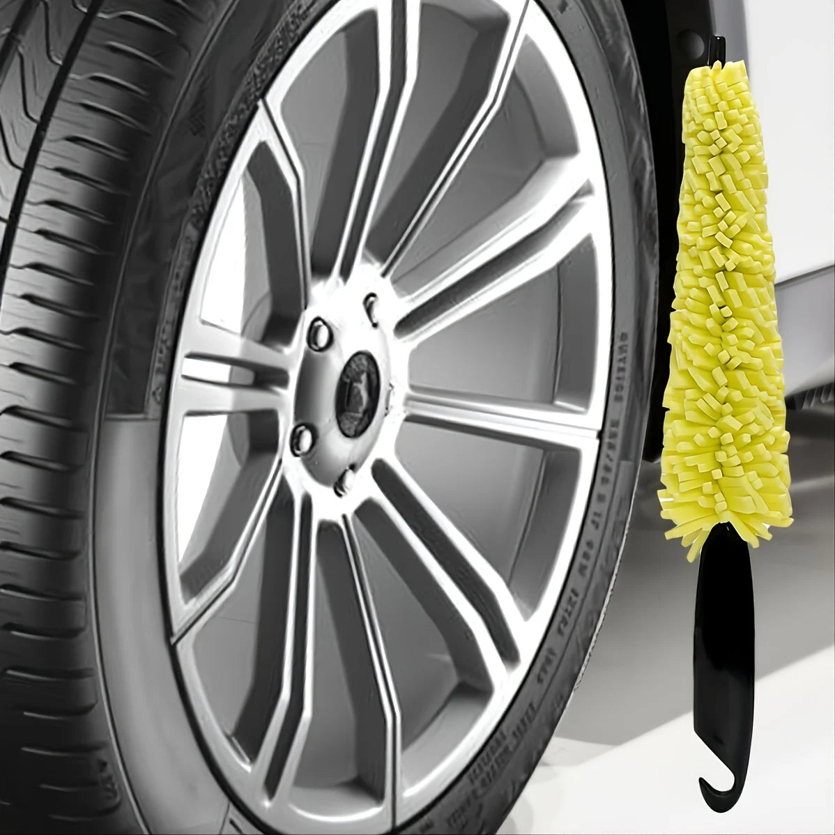 Car Wheel Rim Cleaning Tool - Effortless Tire Brush for Deep Cleaning Wheels & Rims