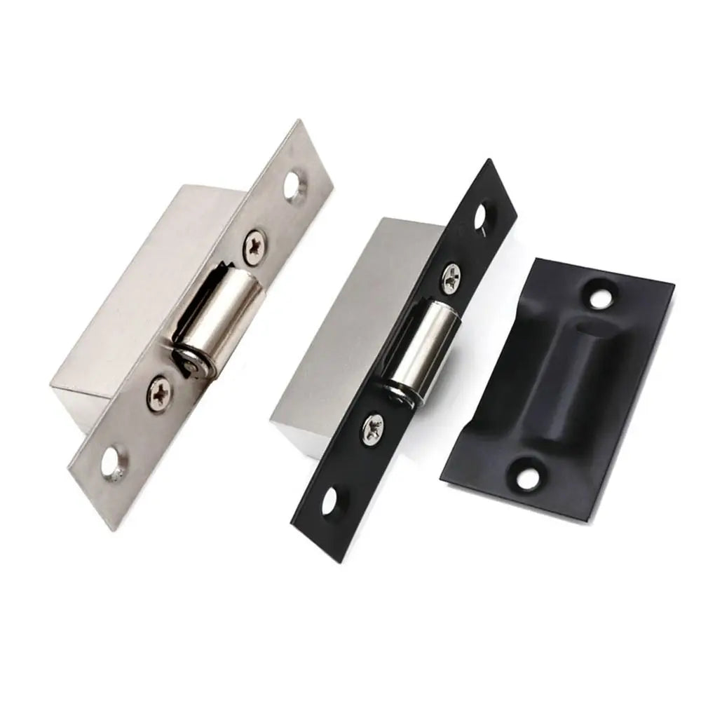 Hidden Stainless Steel Cabinet Door Latch – Heavy-Duty Roller Catch Lock for Cupboards & Wooden Doors, High-Quality Hardware