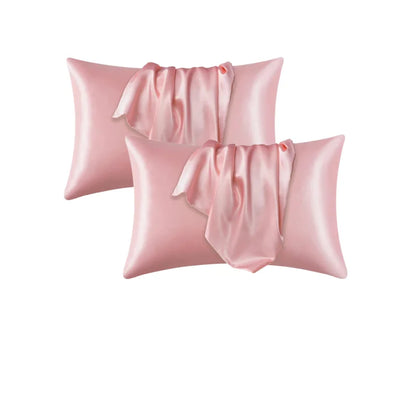 Silk Satin Pillowcase — Hair & Beauty Friendly Pillow Cover, Comfortable Home Decor for Standard/Queen, 1PC