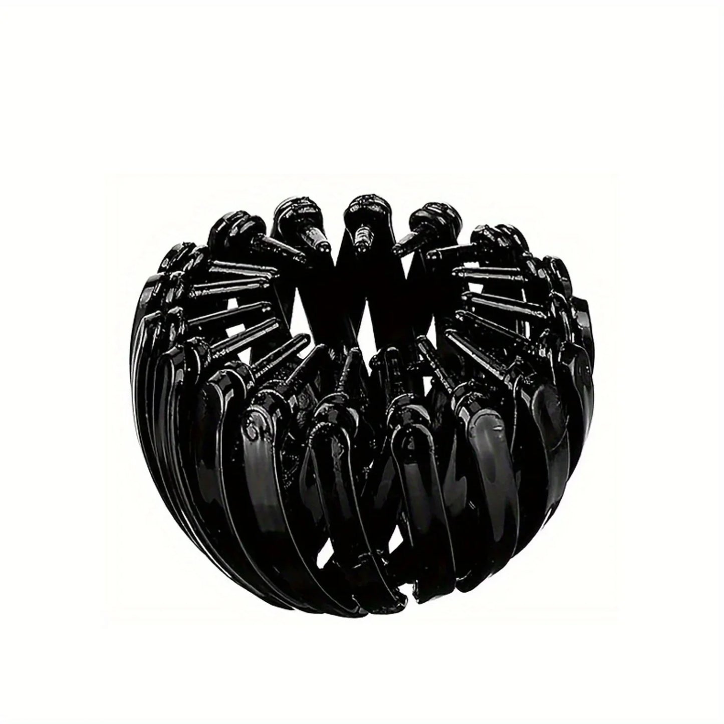 Bird’s Nest Magic Hair Clip – Fashionable Ponytail & Round Bun Hairband, Retro Geometric Elastic Hair Accessory for Women
