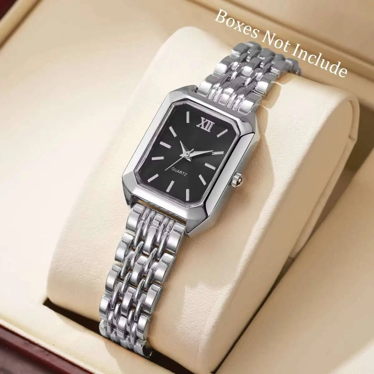Luxury Women's Rectangle Quartz Watch - Elegant Analog Fashion Wristwatch Gift