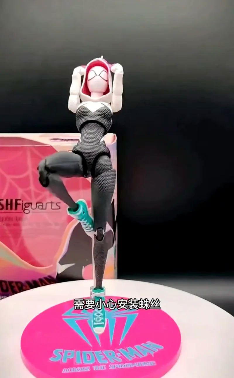 SHF Figuarts Super Gwen Action Figure – Spider-Gwen Gwen Stacy Collectible Model Toy