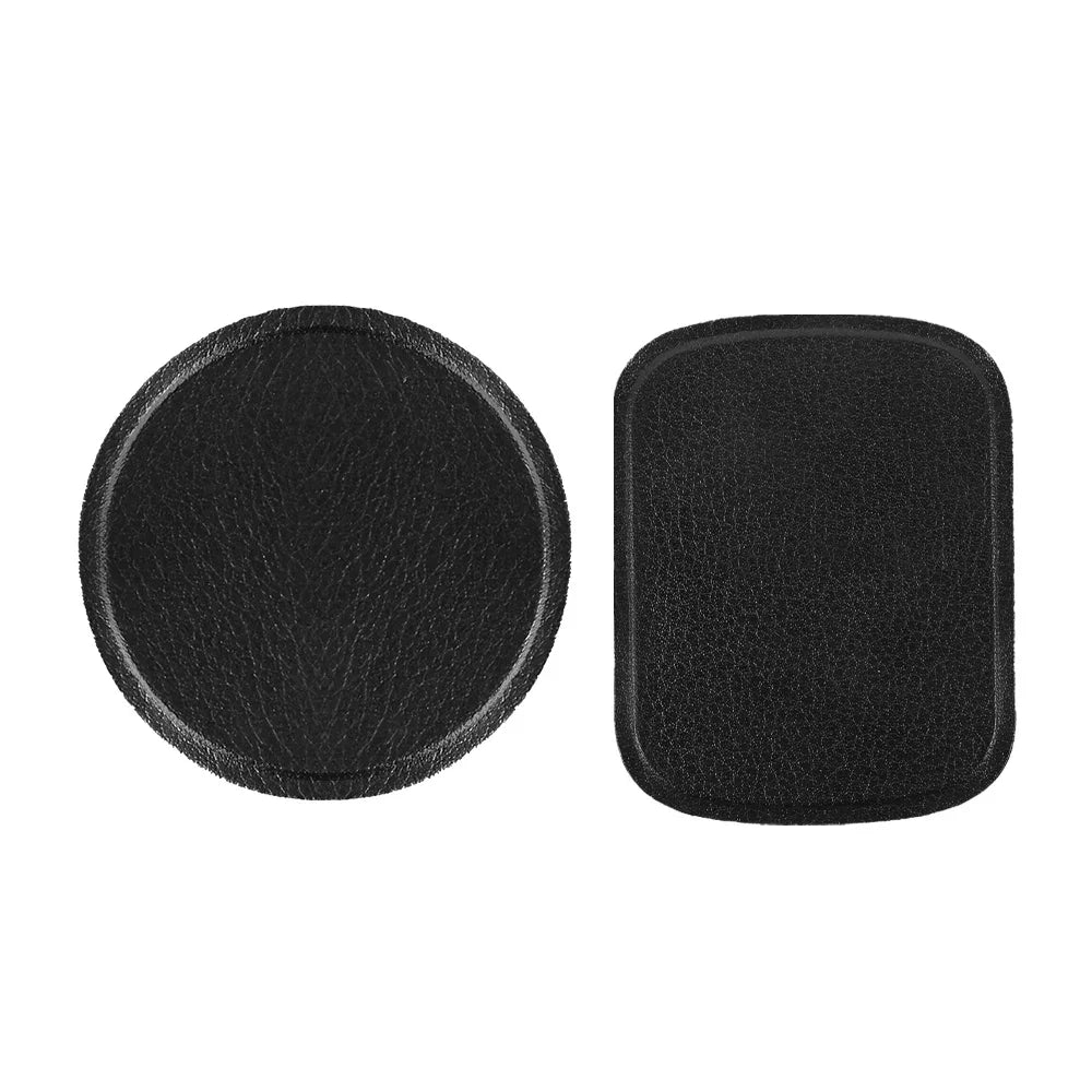 Magnetic Metal Plate for Car Phone Holder - Leather Disk for Air Vent Mount & Magnetic Phone Stand