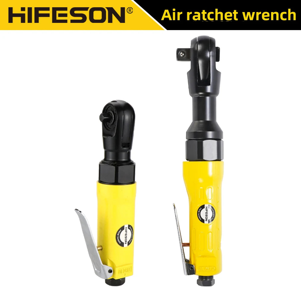 Pneumatic Air Ratchet Wrench — Adjustable Torque Spanner with Square Drive Straight Shank, Professional Tool 1/4", 3/8", 1/2"