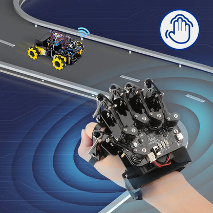 ACEBOTT Sensing Gloves Robot Car Kit - Gesture Control Smart Motion-Sensing Car for Arduino Learning & DIY Projects