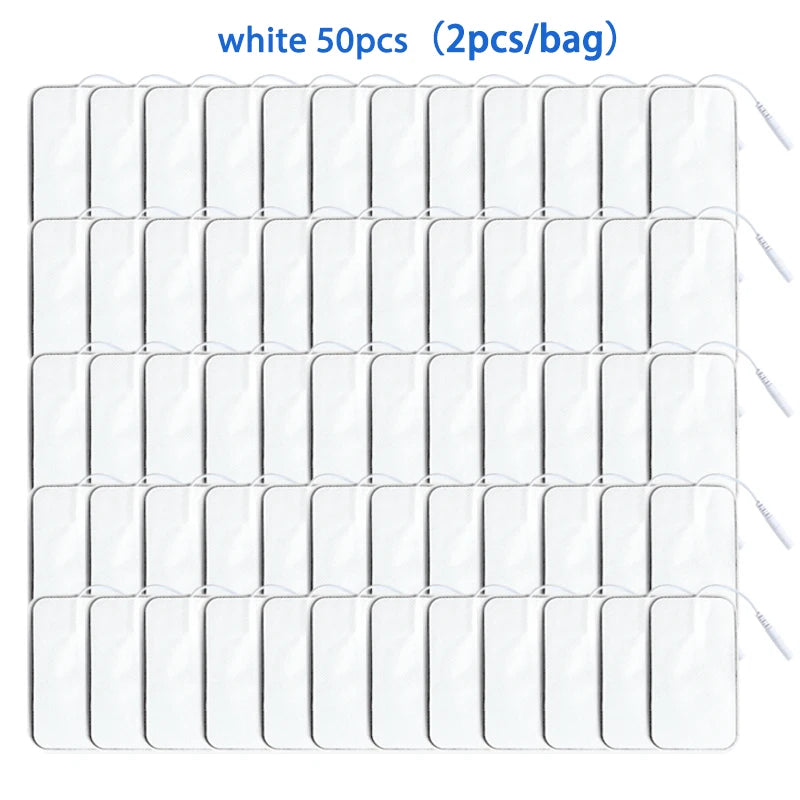5×9cm Non-Woven Electrode Pads – 2mm Plug for TENS Muscle Stimulator & Acupuncture Machine, Gel Patch Accessories