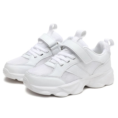 Kids’ Breathable Sports Shoes – Anti-Skid Black School Walking & Running Sneakers for Boys & Girls