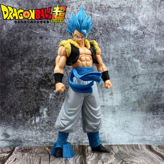 31CM Dragon Ball Z Super Saiyan Blue Gogeta Figure – DBZ Anime PVC Collectible Toy for Desktop Decor & Kids Gift