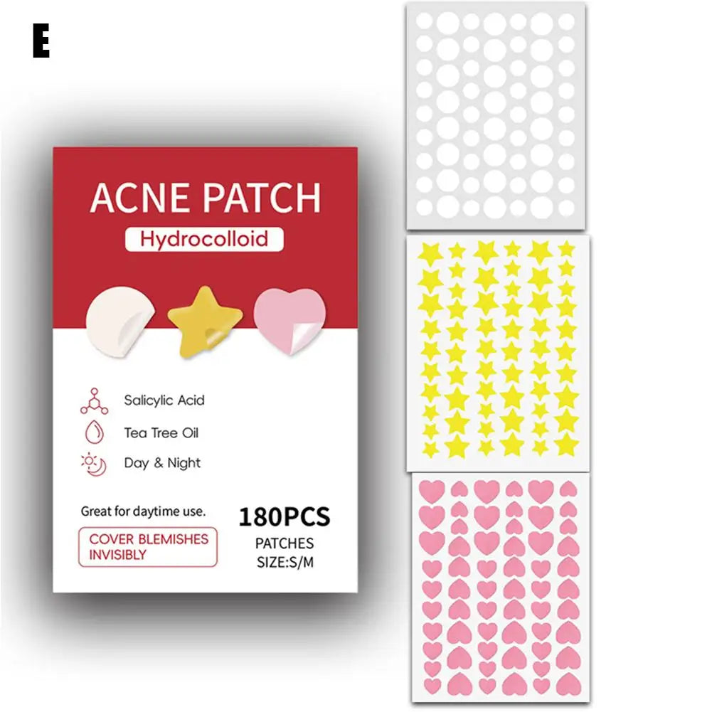 360PCS Colorful Invisible Pimple Removal Hydrocolloid Patches – Anti-Acne Spot Concealer Beauty Repair Stickers