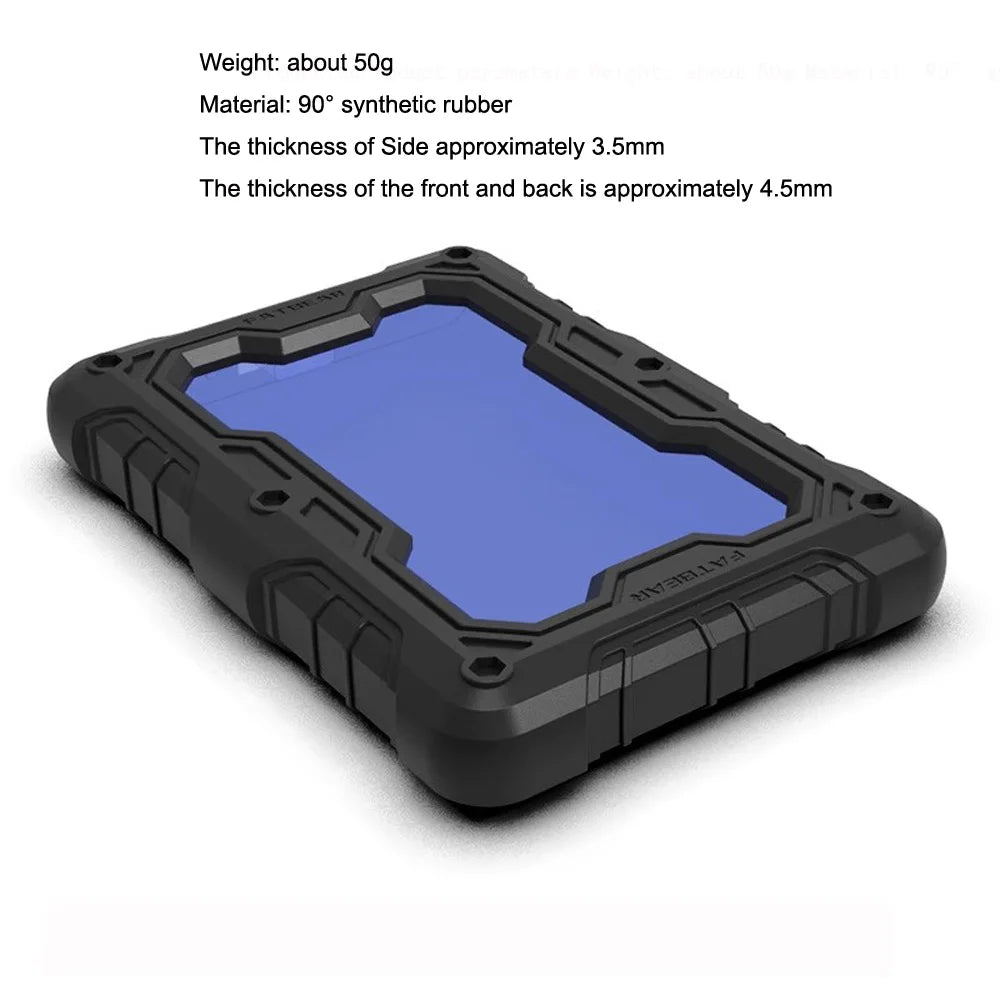 FATBEAR Rugged Shockproof HDD Case - Military-Grade Protective Cover for Western Digital WD Elements SE