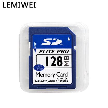 Original Lemiwei Elite Pro SD Memory Card – High-Speed UHS-I Class 10 (128MB–2GB) Durable Blue Storage Card for Testing & Desktop Use