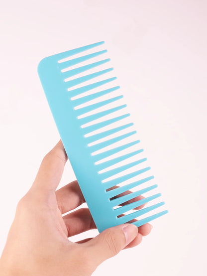 Thick Plastic Heat-Resistant Salon Comb – Anti-Static Long & Wide Tooth Comb for Real Hair Wigs
