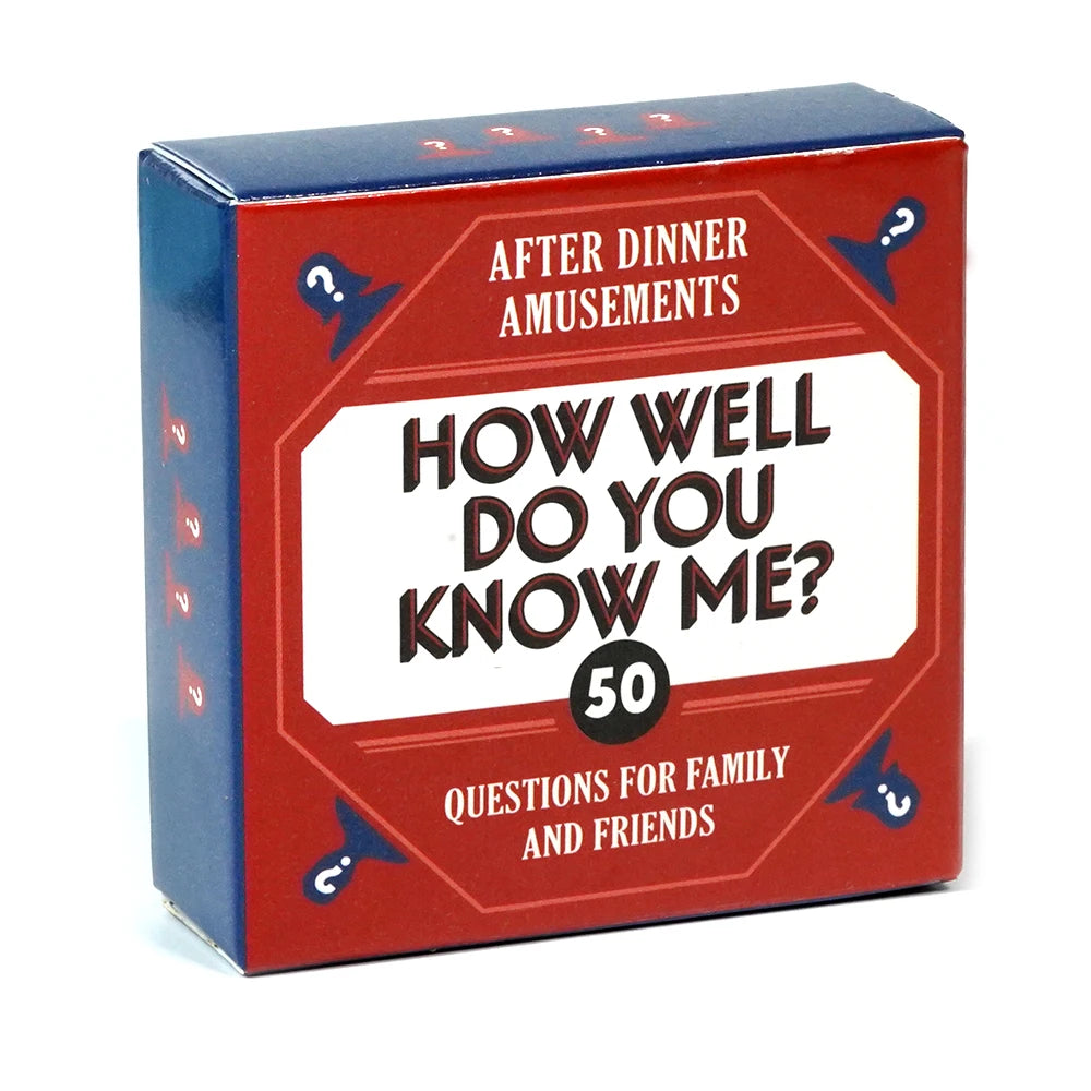 After Dinner Conversation Card Game - Family & Friends Party Game with Truth, Dare, Riddles and Fun Questions