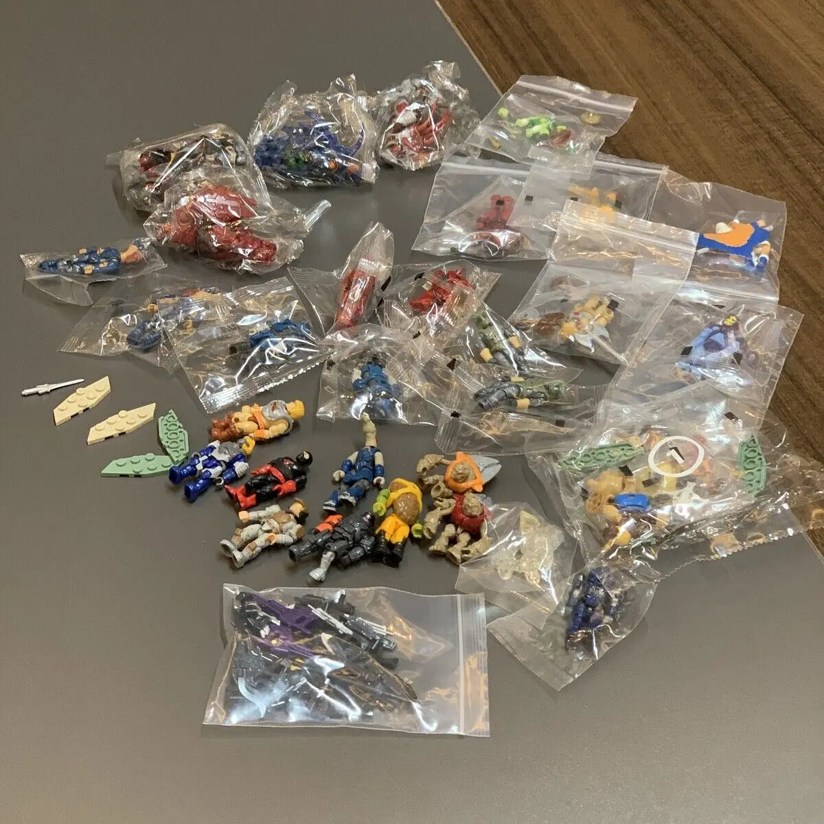 Mega Construx Lot – Master Chief, Elite, Grunt & MOTU He-Man Figures with Weapons