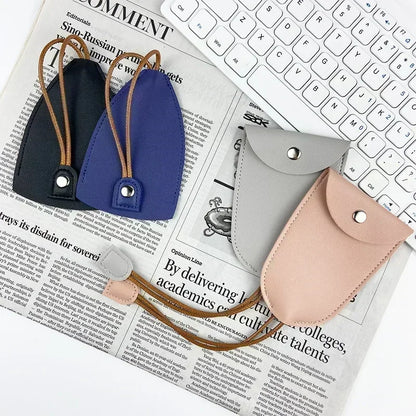 Creative Pull-Out Leather Key Case Cover - Large-Capacity Sleeve Keychain Bag, Cute Car Key Fob Protector with Holder Hook