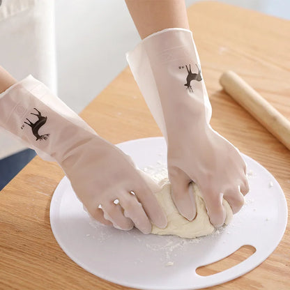 Waterproof Cleaning Gloves – Latex & Rubber Kitchen, Laundry and Dishwashing Gloves | Wear-Resistant Housework Essentials