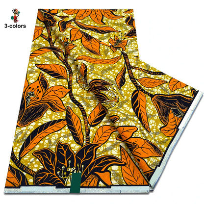 2026 Original African Wax Print Fabric - 100% Cotton Nigerian Ankara Batik Soft Pagne Material
