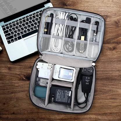 Portable Digital Storage Bag – Waterproof USB Cable Organizer Pouch for Electronics & Accessories