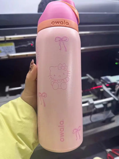 32oz Insulated Stainless Steel Water Bottle with Straw – BPA-Free Sports Bottle, Perfect for Travel
