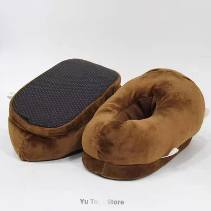 Cute Harry Potter Winter Plush Slippers — Thickened Cotton Indoor Shoes for Breathable Comfort, Surprise Gift