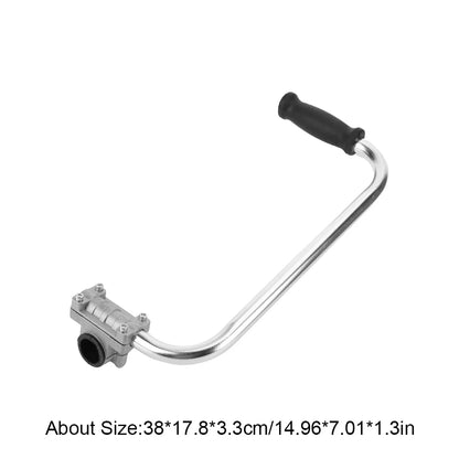 Ergonomic Trimmer Handlebar Auxiliary Handle – Non-Slip Stainless Steel Lawn Mower Grip for Lawn Care, Landscaping & Yard Trimming Tool Accessory