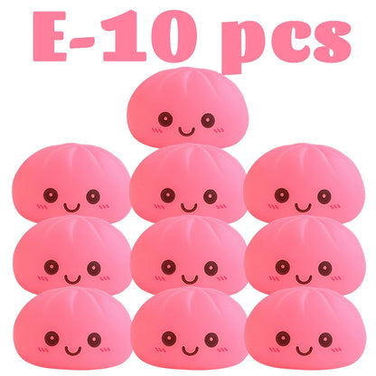 2027 Kawaii Dumpling Night Light - Cute Glowing Dumpling Steamer Desktop Ornament and Gift Decor