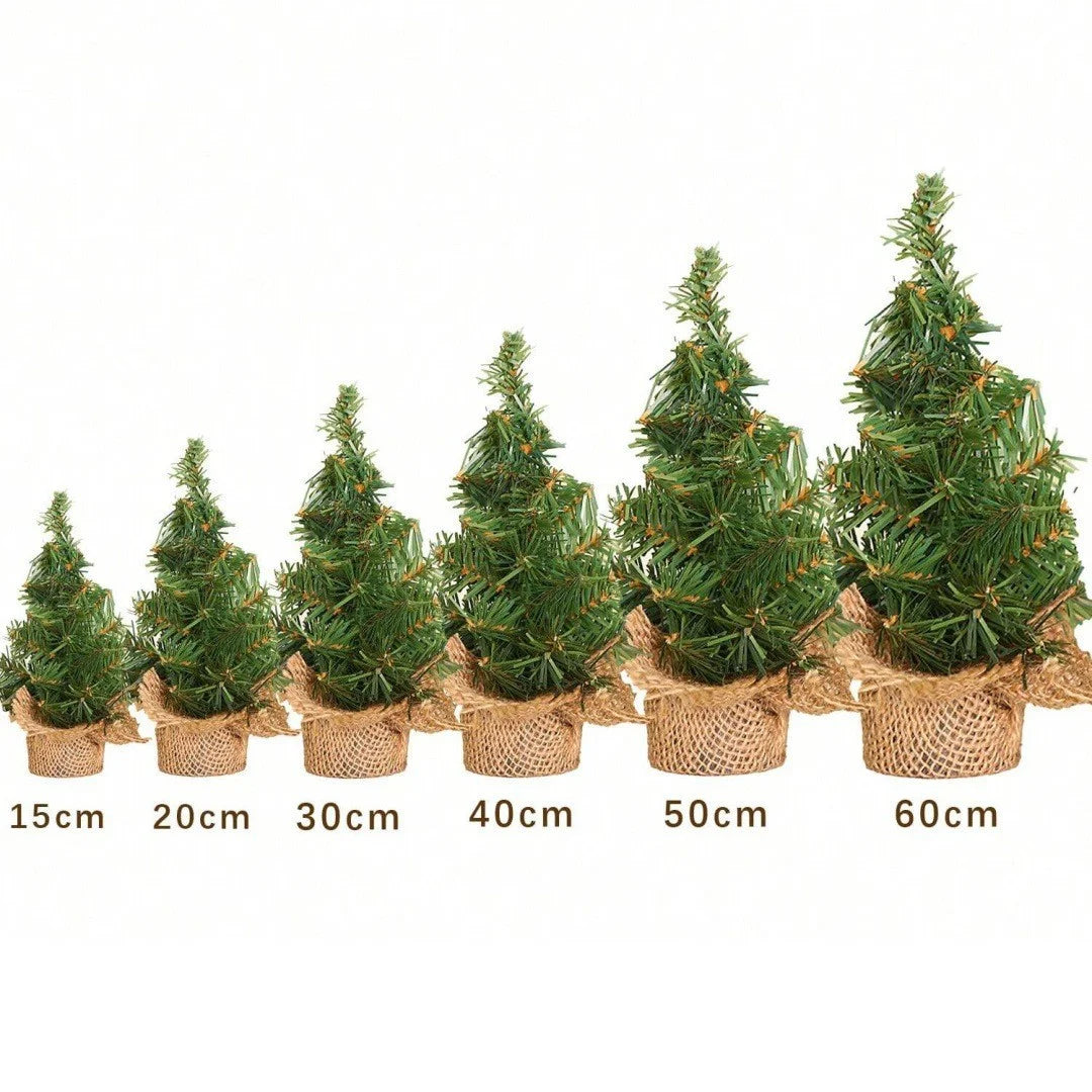 Mini Christmas Tree 20/30/40cm – Desktop Xmas Trees for Home Decor, Kids DIY Handicraft & New Year Gift