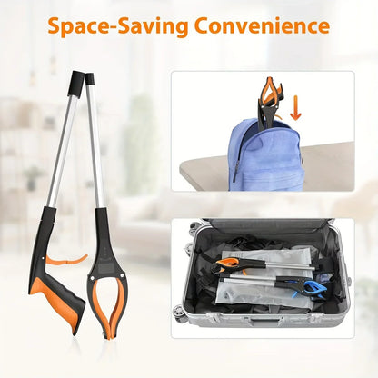 32-Inch Garbage Picker Gripper – Lightweight Heavy-Duty 360° Rotating Clip for Elderly, Grabbing Tool