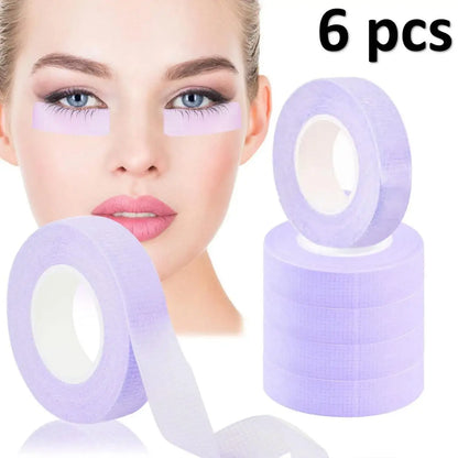 3/6 Rolls Eyelash Insulating Tape – Lint-Free, Breathable Non-Woven Under Eye Pads for Extensions