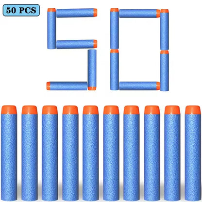 100/50PCS 7.2cm Foam Refill Darts for Nerf N-Strike Elite Blasters – Soft Bullet Toy Gun Accessories for Kids