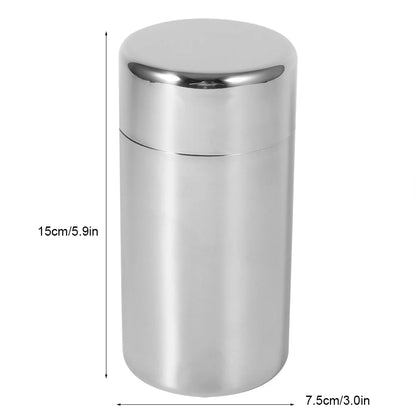 Stainless Steel Tea Leaf Canisters — Kitchen Storage Containers for Tea, Coffee & Sugar