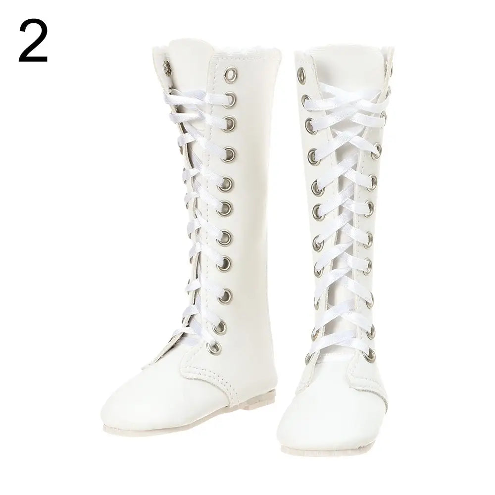 BJD Doll Accessories 60cm – 1/3 Scale 7.5cm High Heel Boots & Sandals for Girl Dolls, Dress-Up Playhouse Toy Shoes