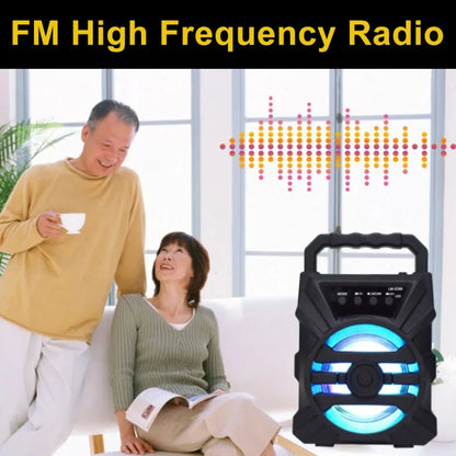 500mAh Bluetooth Speaker – High-Power Sound Box with TF/U-Disk, Karaoke & Handheld Subwoofer for Dancing