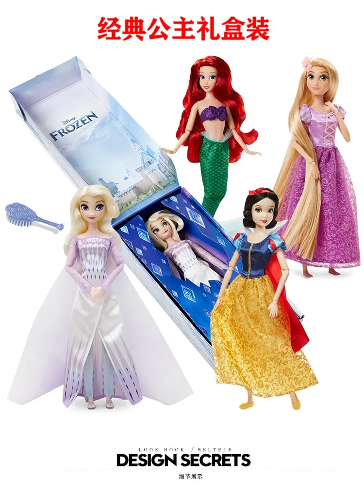 Disney Princess Frozen Elsa & Anna Classic Dolls – Anime Action Dress-Up Toy for Girls’ Gift