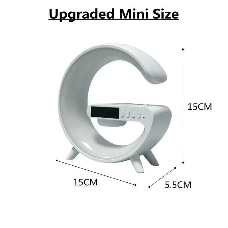 Multifunction Wireless Charger Pad — Stand, Speaker, TF Card, RGB Night Light, Fast Charging Station for iPhone 16/15, Samsung, Xiaomi, Huawei