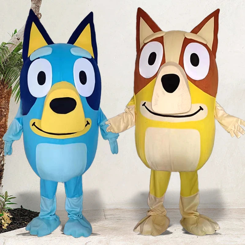 Bluey Bingo Dog Cosplay Costume — Adult Cartoon Doll Outfit for Walking, Performance & Events