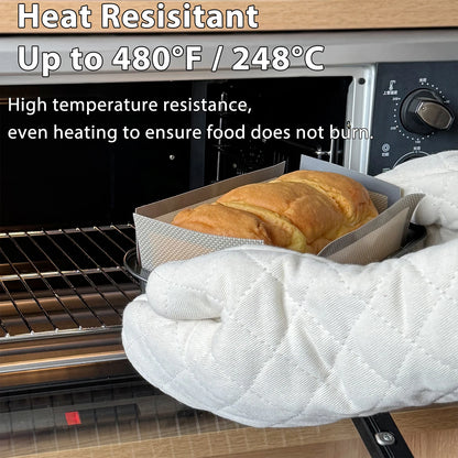 Silicone Bread Loaf Pan Liners – Reusable Nonstick Baking Mat for 9.5x5 Inch or 1.5LB Bread Pans, Heat Resistant