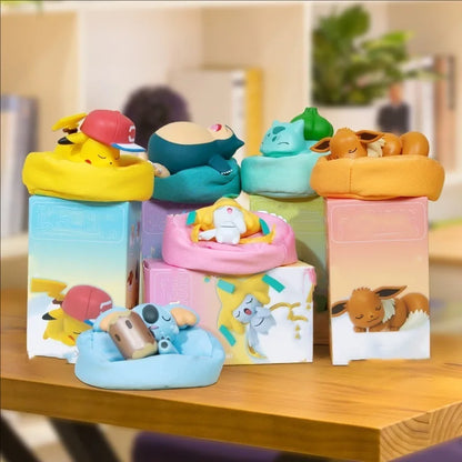 Dreamy Pokémon Blind Box Figures - Cute Pikachu and Kirby-Style Desktop Ornaments for Office Décor and Gifts